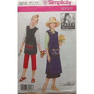 Simplicity 3818 Misses Aprons In 2 Lengths Sewing Pattern XS-XL Patty Reed Desig